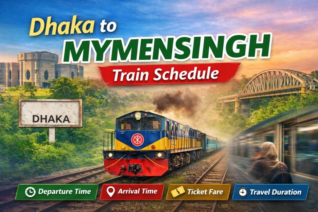 Dhaka to Mymensingh Train Schedule